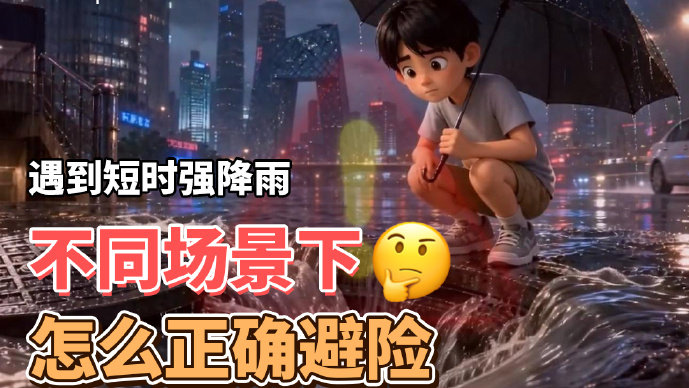 突遇短时强降雨，普通人的黄金3分钟该做什么？