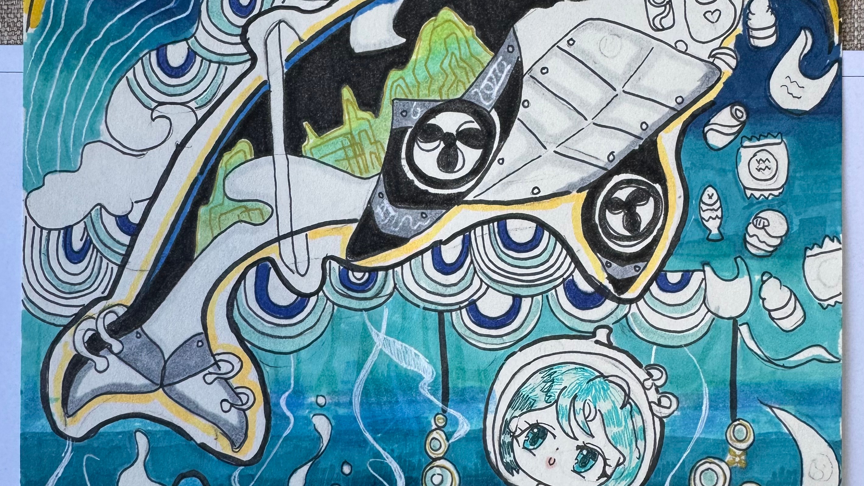 鲸型海洋清洁净化机