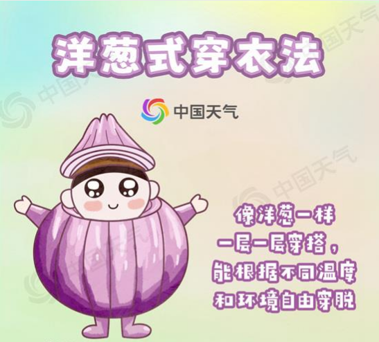 洋葱式穿衣法的重点是要根据具体情况调整保暖方式