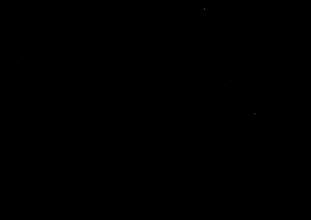 以慢动作(x 0.1)演示一个大小约10毫米的英仙座流星雨流星体,进入地球大气层。流星体位于明亮轨迹的头部,电离的中气层复合辉光在尾部仍可见约0.7秒。