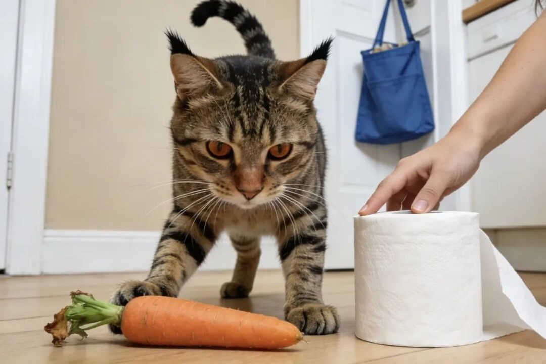 猫真的能分辨胡萝卜和纸巾吗？