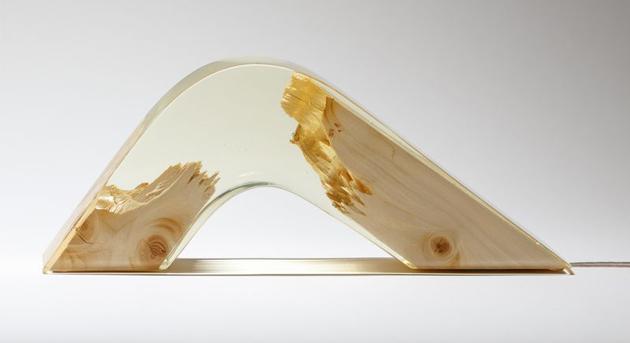 撕裂之美 艺术家用碎木头制成照明灯