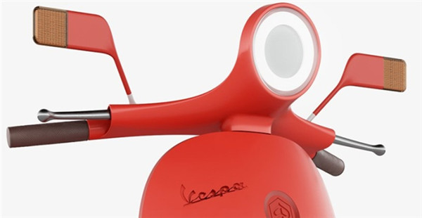 经典车款外形的Vespampère电动摩托车