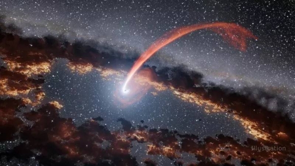 一颗死星遭遇一个黑洞会怎样？暂时唤醒“僵尸恒星”