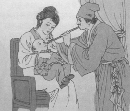 古代治疗天花(网络图)