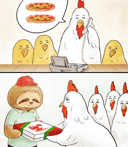 树懒形象漫画