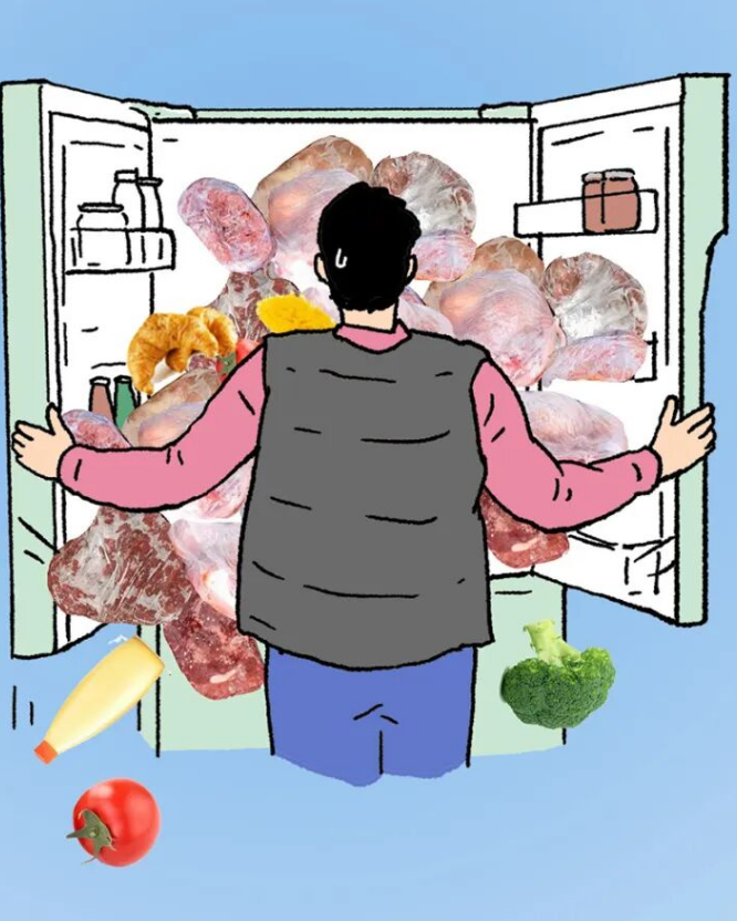 冰箱里的冻肉变成这样，建议直接扔