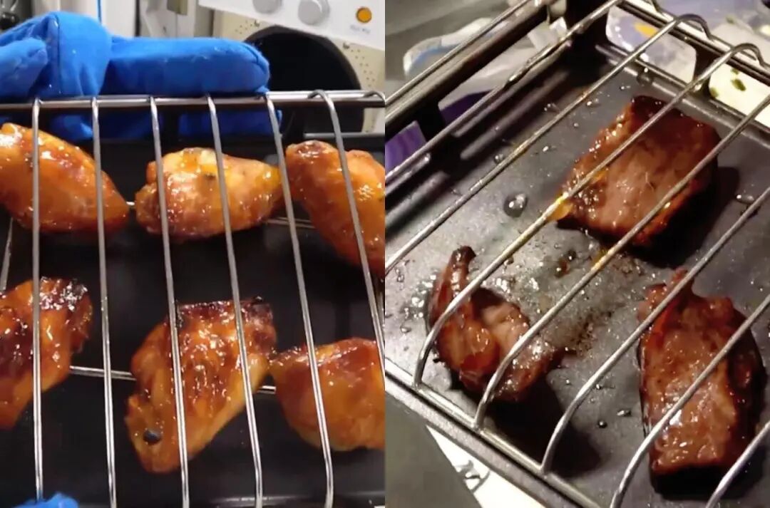 “妈妈，以后我可以在太空吃烧烤了!”